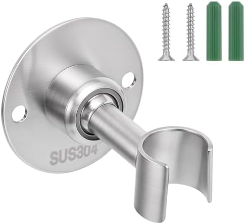 360 Degree Adjustable Stainless Steel Shower Head Holder Wall Mount