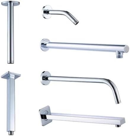 Stainless Steel Shower Arm with Water Inlet for Bathroom Fixtures
