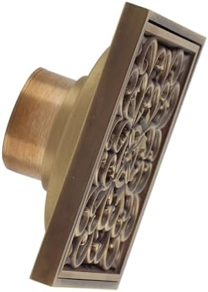 Fafeicy Antique Shower Drain Brass Floor Drain 43x43x28in