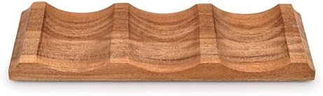EDHAS Acacia Wood Tabletop Wine Rack 1