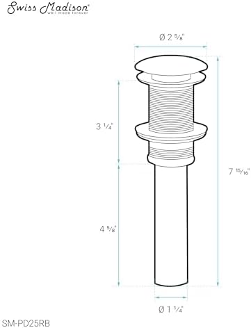 Swiss Madison Bronze Drain Strainer 175
