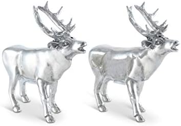 Vagabond House Pewter Deer Salt Pepper Shakers Set