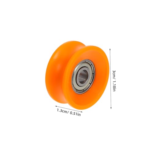5 Pcs U Groove Nylon Sliding Door Rollers