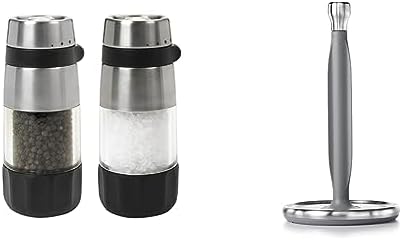 OXO Good Grips Salt Pepper Grinder Set with Paper Towel Holder
