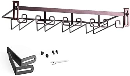 WORDFUN Bronze Adjustable Wine Glass Holder 2 Rows or 4 Rows