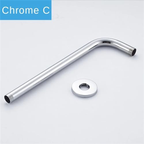 Wall Mounted Shower Arm Chrome Brushed Nickel Matte Black