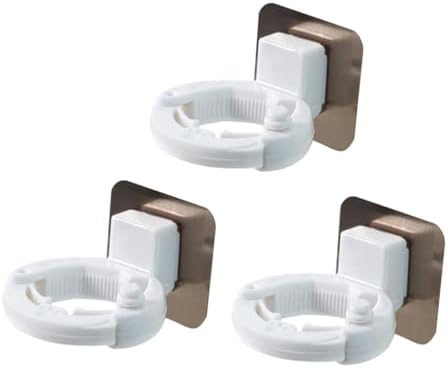 FONDOTIN 3pcs Wall-Mounted Shower Gel Bottle Holder