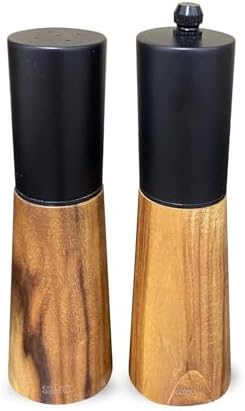 SMNVL Wood Salt and Pepper Grinder Set 2 Pack