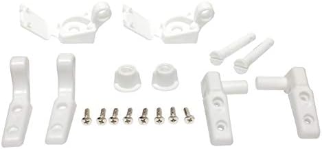 Plumb Pak PP835-34 Toilet Seat Hinge Plastic 4 x 5 White