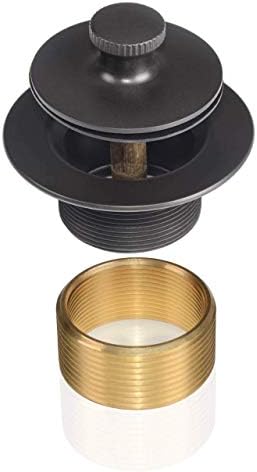Uni-Green Matte Black Bathtub Drain Kit with Hair Catcher