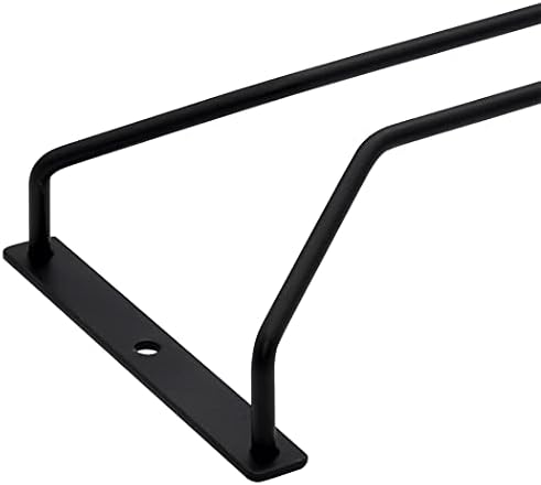 96-Inch Wine Glass Rack Set - 3 Pack Black Metal Organizer