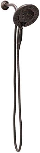 Delta H2Okinetic In2ition 5-Setting Handheld Shower Head with Hose Venetian Bronze