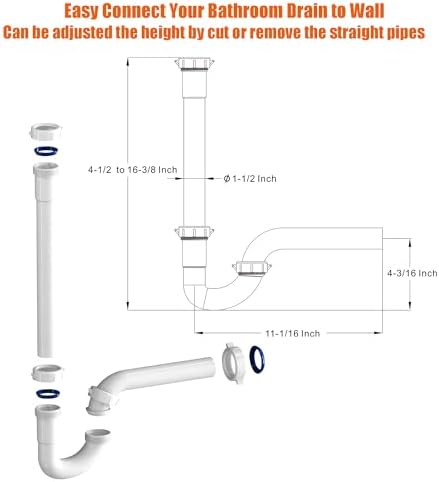 Variimage 1-14 Universal Sink Drain Repair Kit