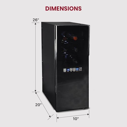 Koolatron 12 Bottle Wine Cooler Freestanding Cabinet