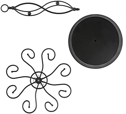 HomeRoots 8-Wine Glass Holder - Stylish Metal Rack for Countertop Display