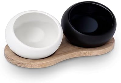 Rosendahl Salt and Pepper Cellar Set with European Oak Holder