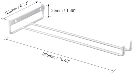 Uxcell 2Pcs Iron Wine Glass Rack - Wall Mountable