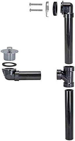 EZ-FLO 1-12 Inch ABS Bath Waste Drain Kit with Chrome Trim