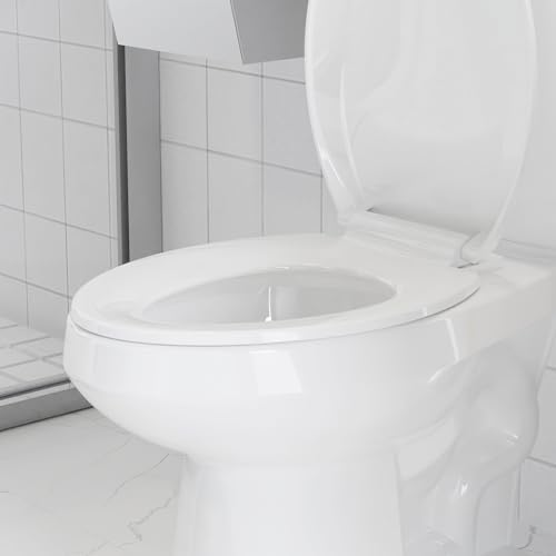 GarveeTech Elongated Toilet Seat with Slow Close and Stain-Resistant Cover