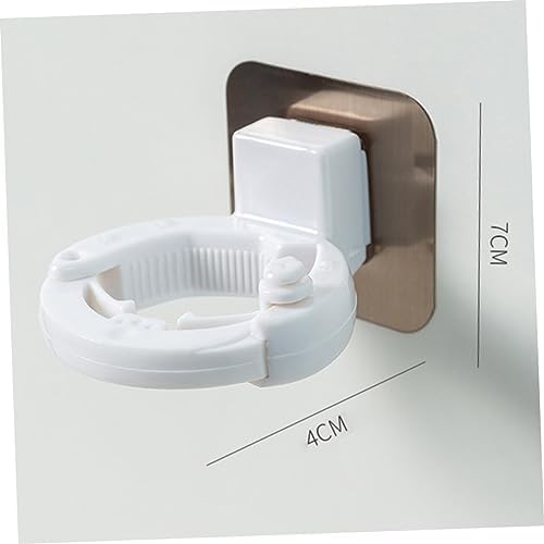 PRETYZOOM 3Pcs Adhesive Shower Gel Holders Wall Mounted Storage Racks