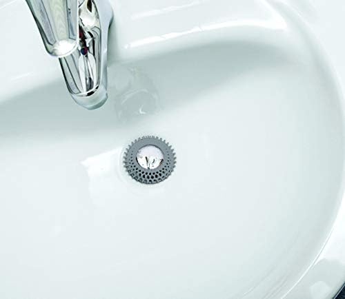 Evriholder Vanity Sink Drain Savers 37-Inch Gray White 12 Pack