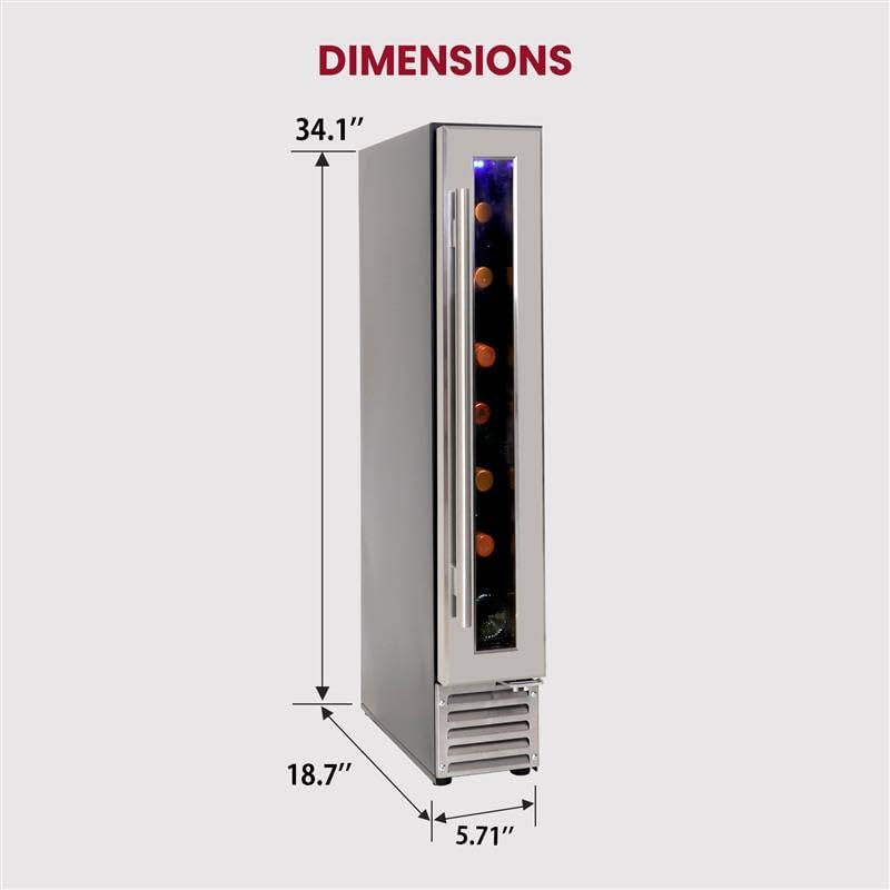 Koolatron 7 Bottle Wine Cooler 6-Inch Freestanding