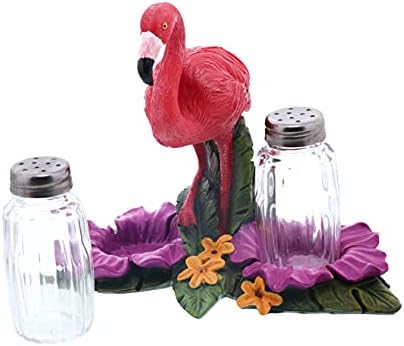 Flamingo Salt Pepper Shaker Set - Hand Painted