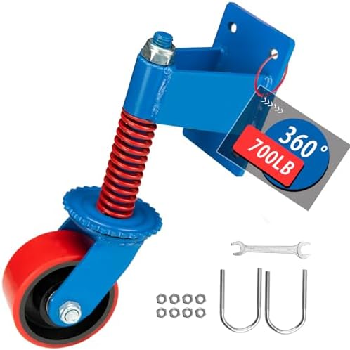 Heavy Duty Fence Gate Wheels 4 Inch 700lb Swivel Load