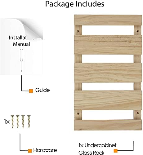 Rustic State 4 Sectional Wine Glass Rack