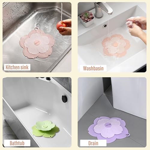 AYXX Anti-Odor Petal Hair Drain Catcher 4 Pack
