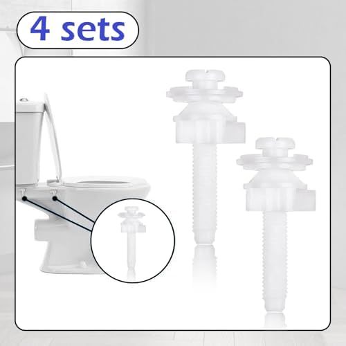 Wuffove Toilet Seat Screws Replacement Kit 4 Pieces