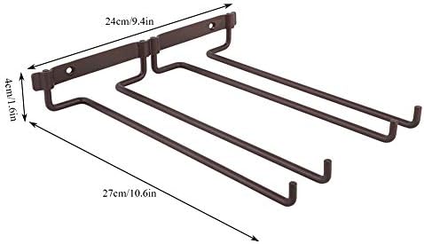 Wall Mounted Wine Glass Rack with Screws for Kitchen Bar Storage