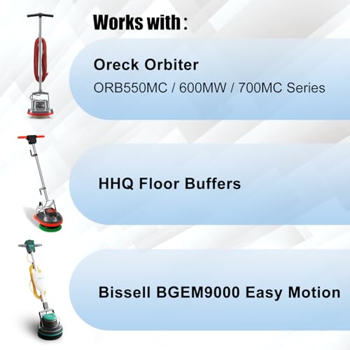 HHQ Commercial Microfiber Carpet Bonnet 2 Pack for Oreck Orbiter