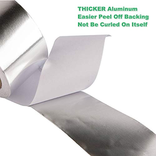 Steelsoft 2-inch Aluminum Duct Tape Silver 13 YD High Temp Heavy Duty