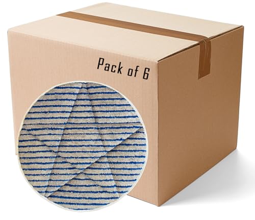 13 Microfiber Scrubber Carpet Bonnets - 6 Pack