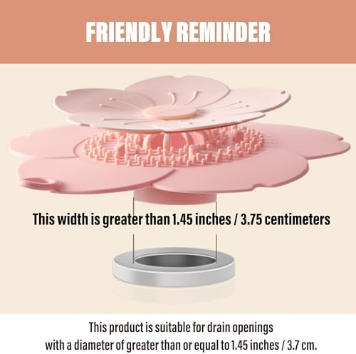 AYXX Anti-Odor Petal Hair Drain Catcher 4 Pack