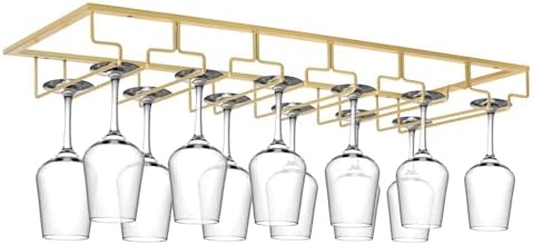 Xverycan 6 Row Wine Glass Rack Under Cabinet