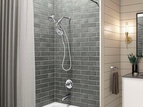 KOHLER Freespin Bellerose 3-Spray Dual Wall Mount Fixed Handheld Shower Head