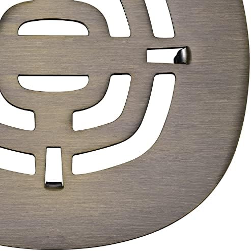 Bropury 425 in x 425 in Snap-in Shower Drain Grid Antique Bronze
