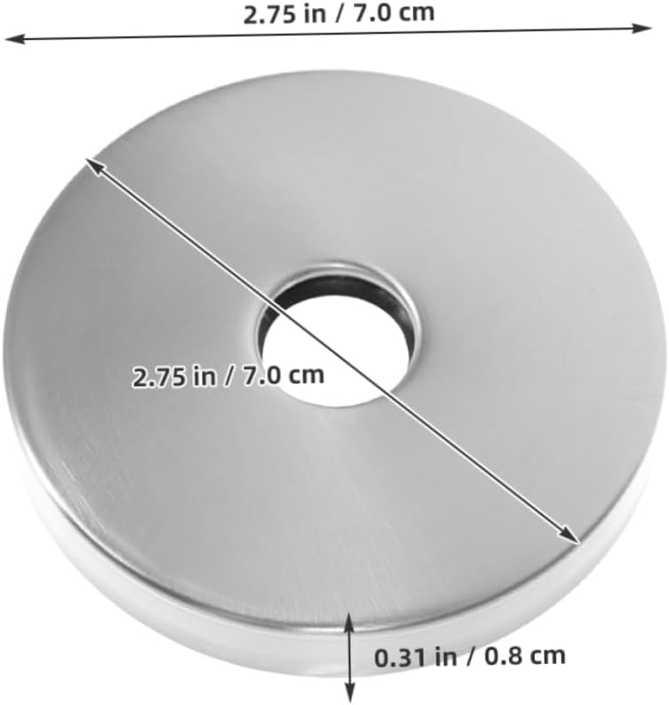 Gadpiparty 2 Pcs Stainless Steel Shower Flange Covers