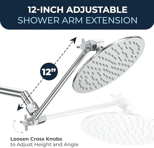 HammerHead Showers 12 Inch All Metal Extension Arm