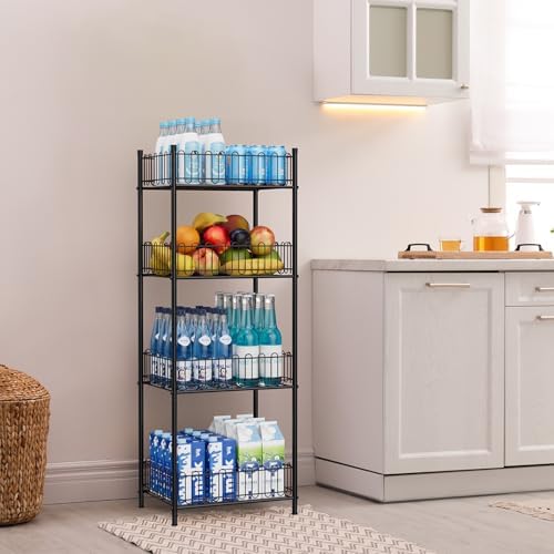OYEAL 4 Tier Water Bottle Can Organizer for Kitchen Pantry