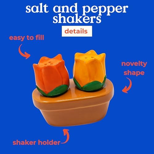 bando Novelty Tulip Salt and Pepper Shakers Set