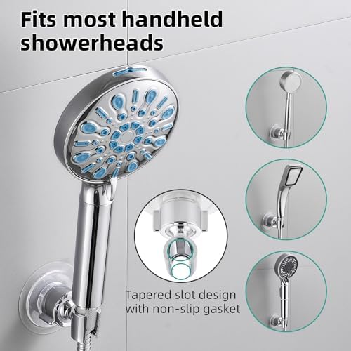 Cobbe Wall Mount Shower Head Holder - 360 Adjustable with Tension Nut
