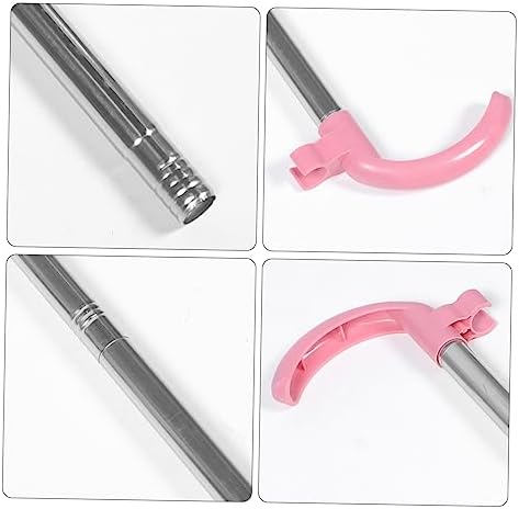 3pcs Sturdy Stainless Steel Dust Pan Handle Set