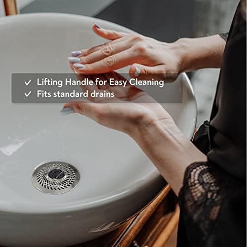 PRIMSOPH Shower Drain Hair Catcher Pop Up Strainer