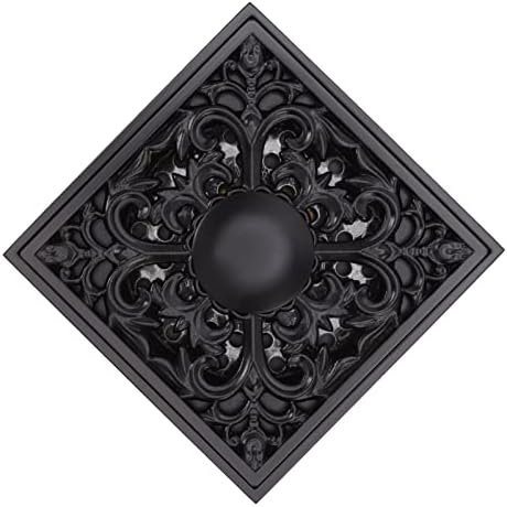 4x4 Inch Square Shower Floor Drain in Antique Style