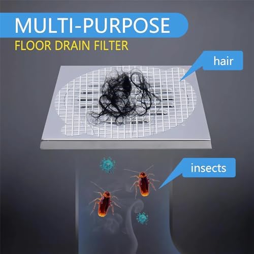 GYLCTOM Shower Drain Hair Catcher - 30PC Disposable Flat Mesh Sticker