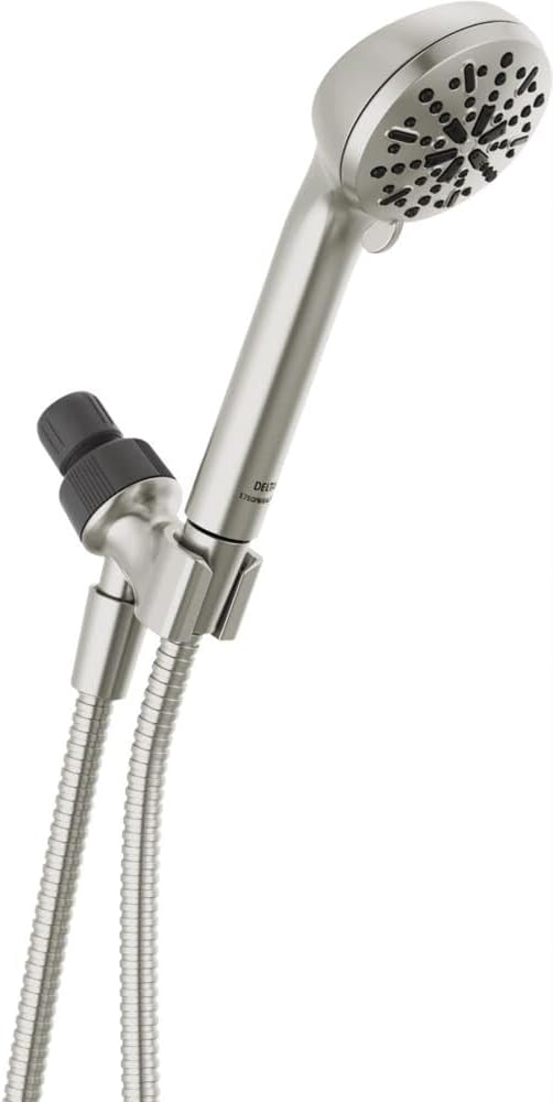 Delta 4-Spray Handheld Shower Head with Hose Brushed Nickel