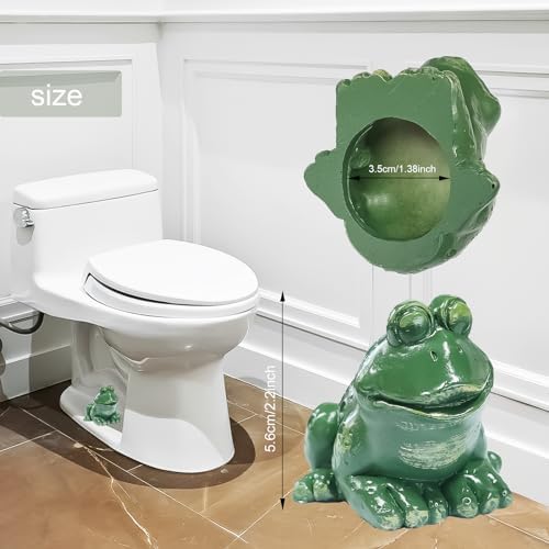 Frog Toilet Bolt Caps 2pcs Decorative Bathroom Accents